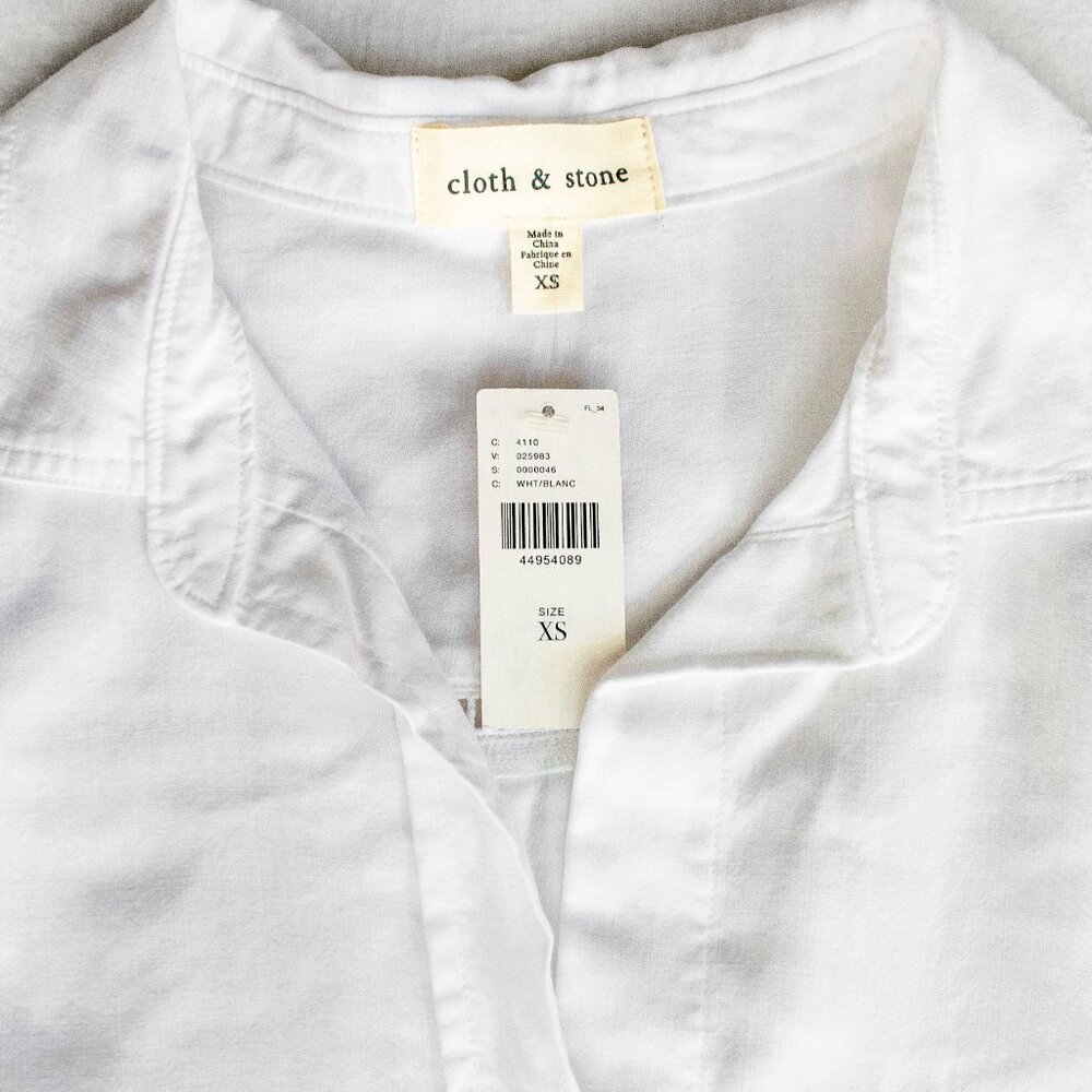 Anthropologie cloth & stone Button Down Collar Shirt - Lace Detail - Picture 5 of 7